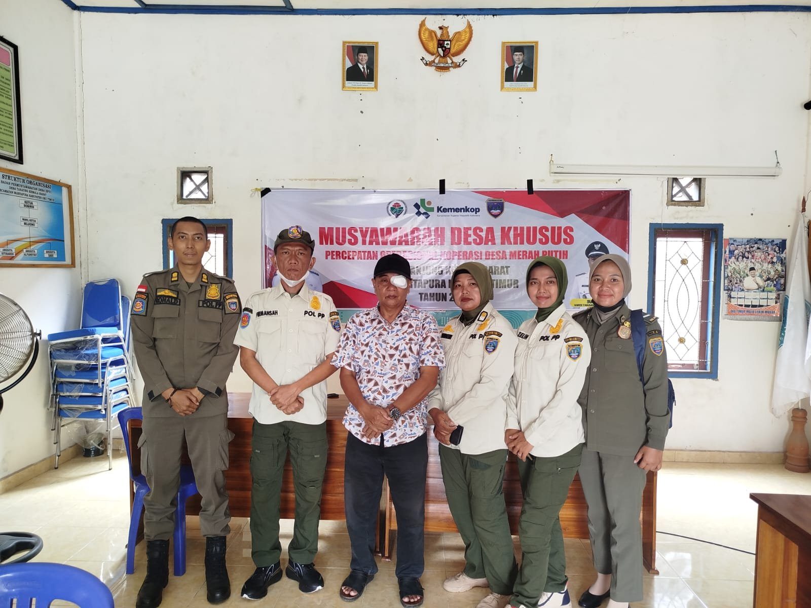 Satpol PP Kabupaten OKU Timur Kunjungi Desa Tanjung Kemala Barat Terkait Ketertiban dan Keamanan Des